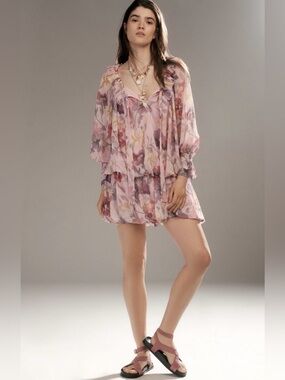 NEW Anthropologie Long Sleeve Mini Dress Size XS